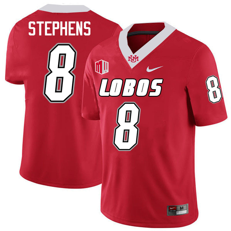 Clint Stephens UNM Lobos Jersey,New Mexico Lobos Football Jersey,Uniforms-Red